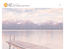 Tablet Screenshot of naturheilzentrum-allgaeu.com